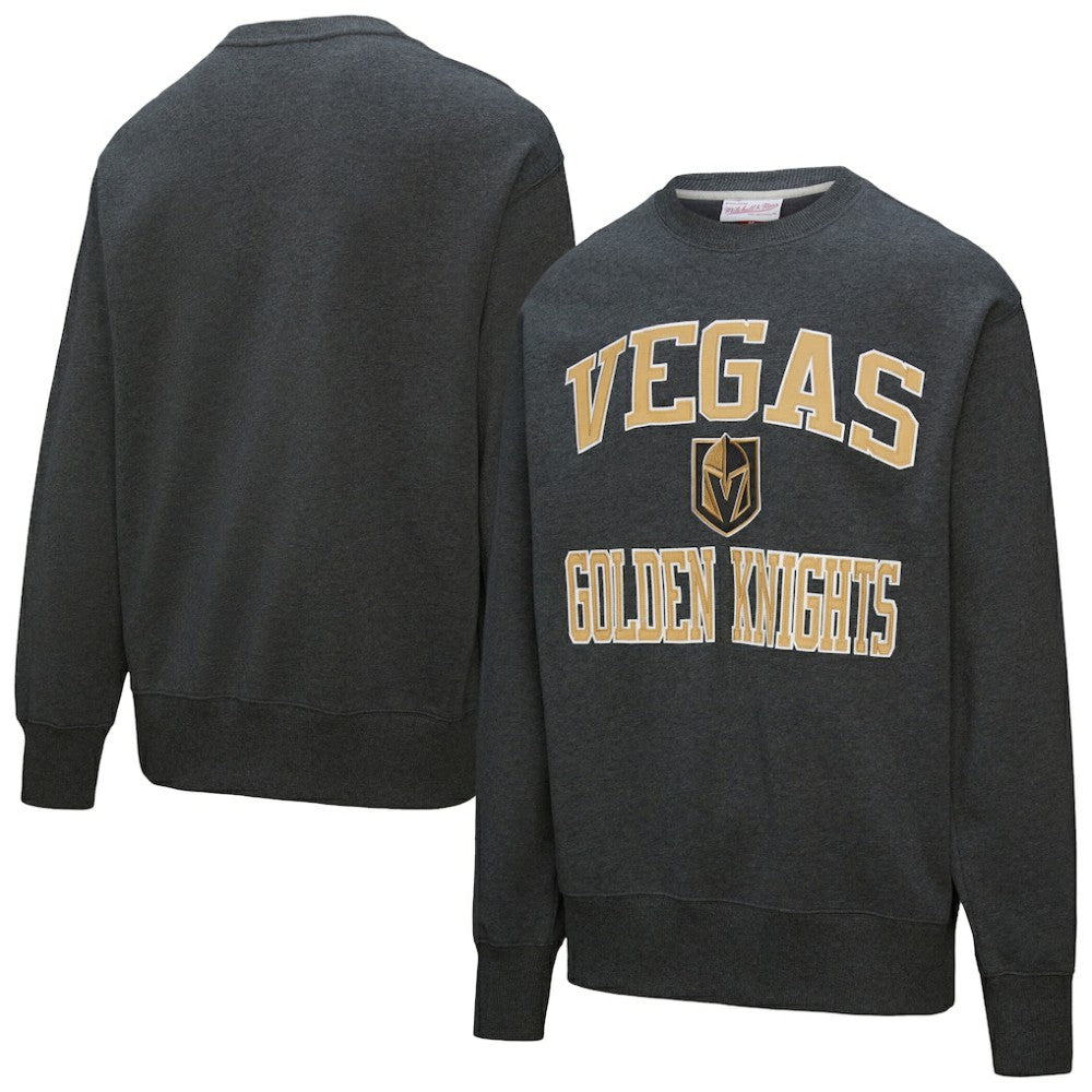 Vegas Golden Knights Mitchell & Ness Playoff Win Fleece Pullover Sweatshirt - Black | US 202679027