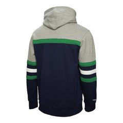 Vancouver Canucks Mitchell & Ness Head Coach Pullover Hoodie - Navy/Gray | US 202679030