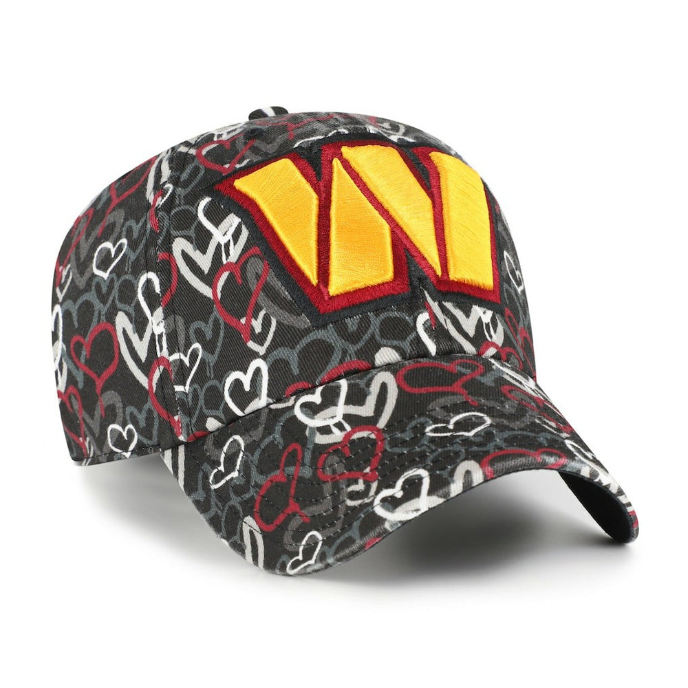 Washington Commanders '47 Girls Preschool Mural Clean Up Adjustable Hat - Black Hats