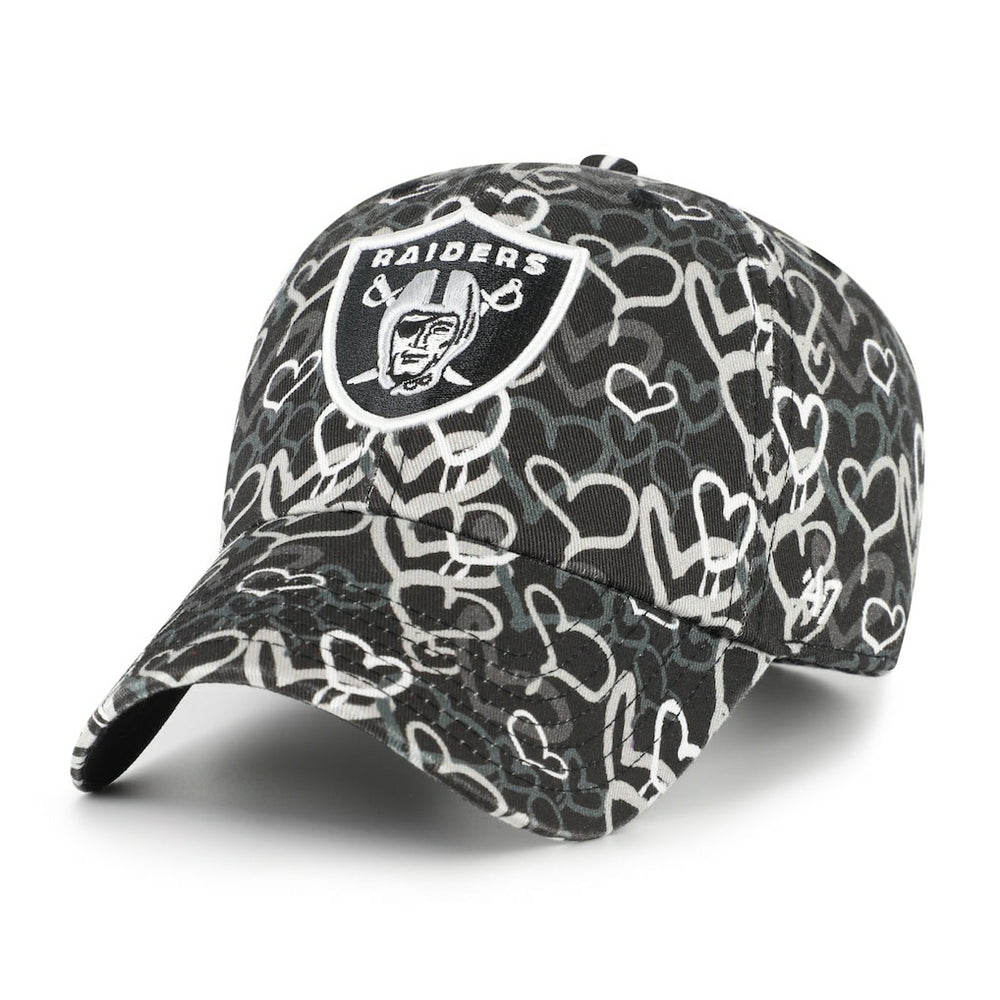 Las Vegas Raiders '47 Girls Preschool Mural Clean Up Adjustable Hat - Black Hats