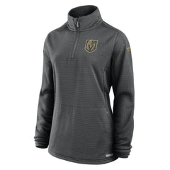 Vegas Golden Knights Fanatics Women's Authentic Pro Rink Quarter-Zip Pullover  - Charcoal | US 202679671