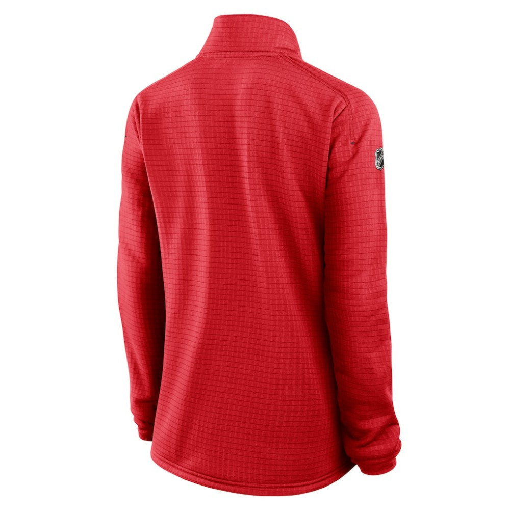 Calgary Flames Fanatics Women's Authentic Pro Rink Quarter-Zip Pullover  - Red | US 202679686