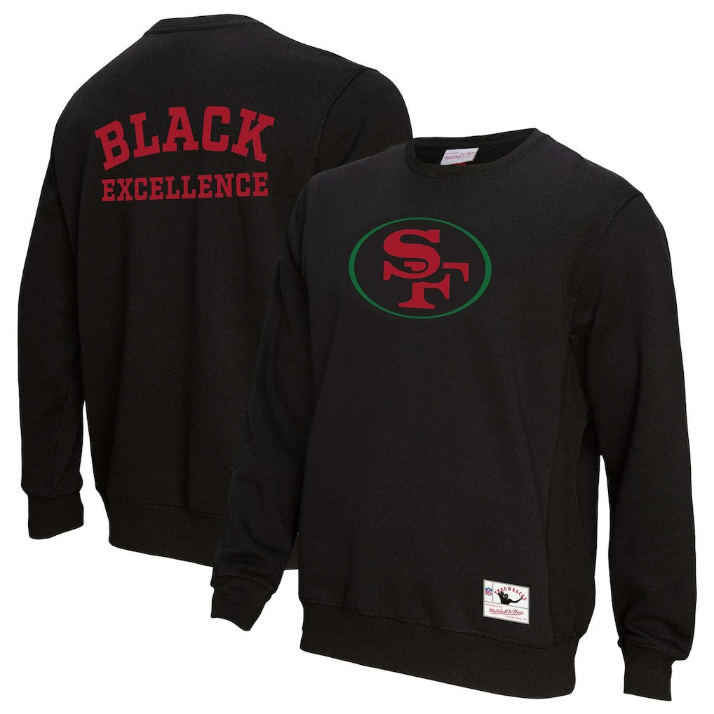 San Francisco 49ers Unisex Black Excellence Collection Icon Pullover Sweatshirt - Black Pullover