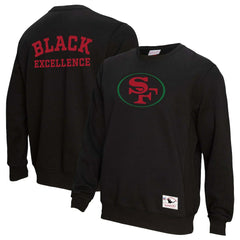 San Francisco 49ers Unisex Black Excellence Collection Icon Pullover Sweatshirt - Black Pullover