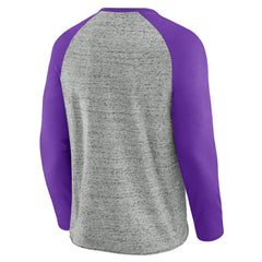 Arizona Diamondbacks Darius Rucker Collection by Fanatics Raw Edge Raglan Long Sleeve Baseball T-Shirt - Heather Gray T-shirts