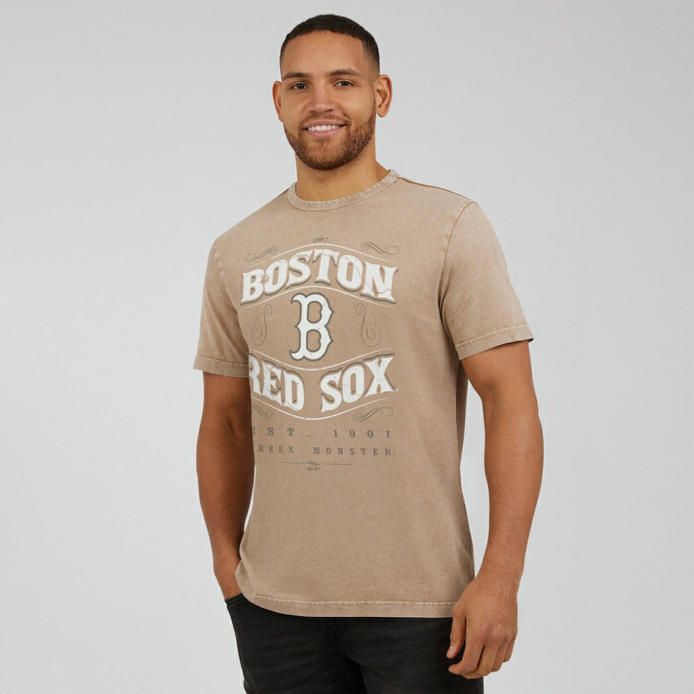Boston Red Sox Darius Rucker Collection by Fanatics Sun Faded T-Shirt - Tan T-shirts
