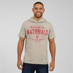 Washington Nationals Darius Rucker Collection by Fanatics Distressed Hoodie T-Shirt - Tan Hoodies
