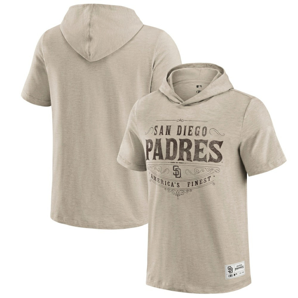 San Diego Padres Darius Rucker Collection by Fanatics Hooded T-Shirt - Tan T-shirts