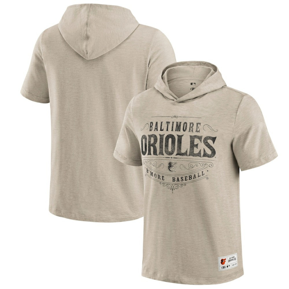 Baltimore Orioles Darius Rucker Collection by Fanatics Hooded T-Shirt - Tan T-shirts