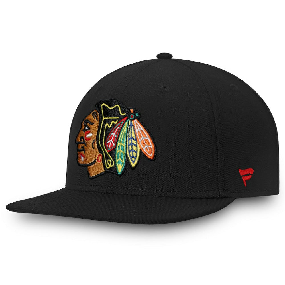 Chicago Blackhawks Fanatics Core Fitted Hat - Black | US 202682138