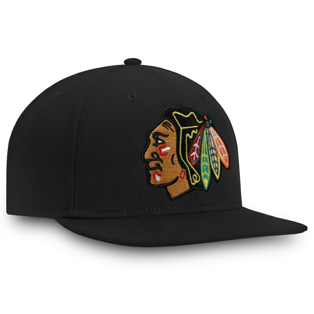 Chicago Blackhawks Fanatics Core Fitted Hat - Black | US 202682138