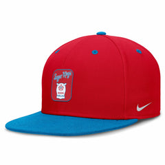 Miami Marlins Nike City Connect Patch Performance Fitted Hat - Red/Blue Hats
