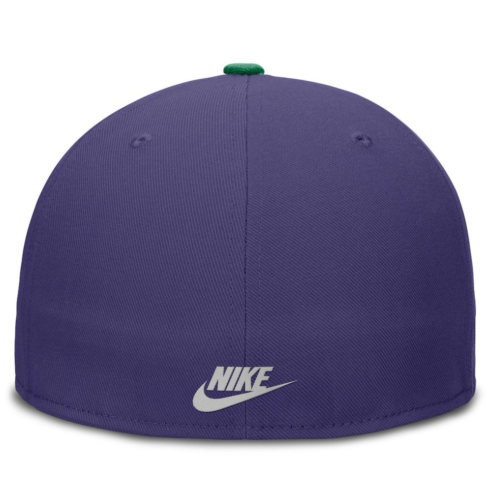 Tampa Bay Rays Nike  True Primetime Two-Tone Performance Fitted Hat - Purple/Green Hats
