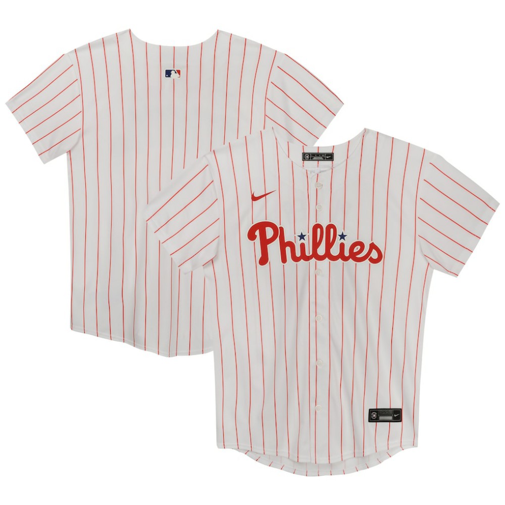 Philadelphia Phillies Nike Preschool Home Game Jersey - White Jerseys