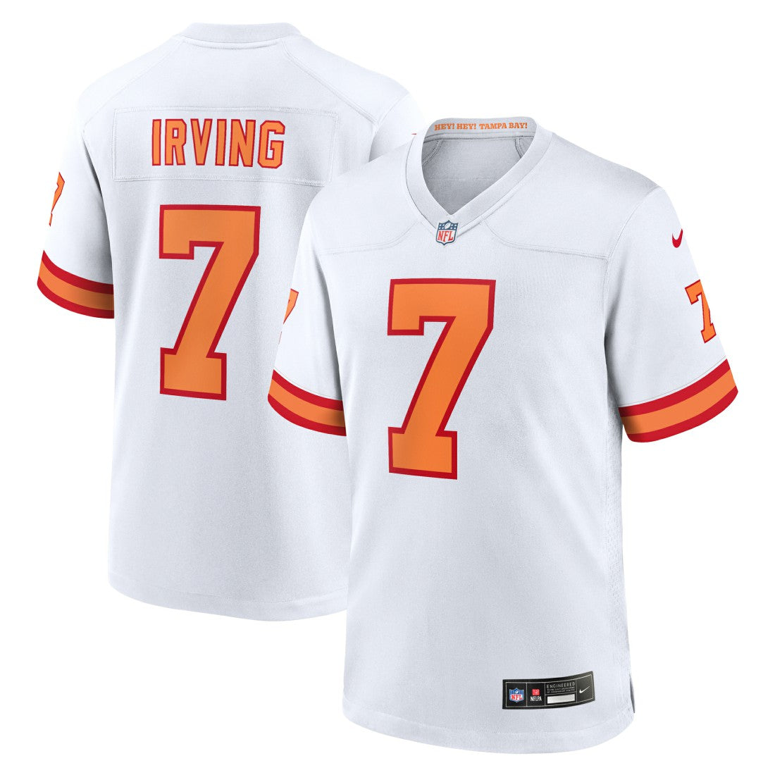 Bucky Irving '76 Tampa Bay Buccaneers Game Jersey - White Jerseys