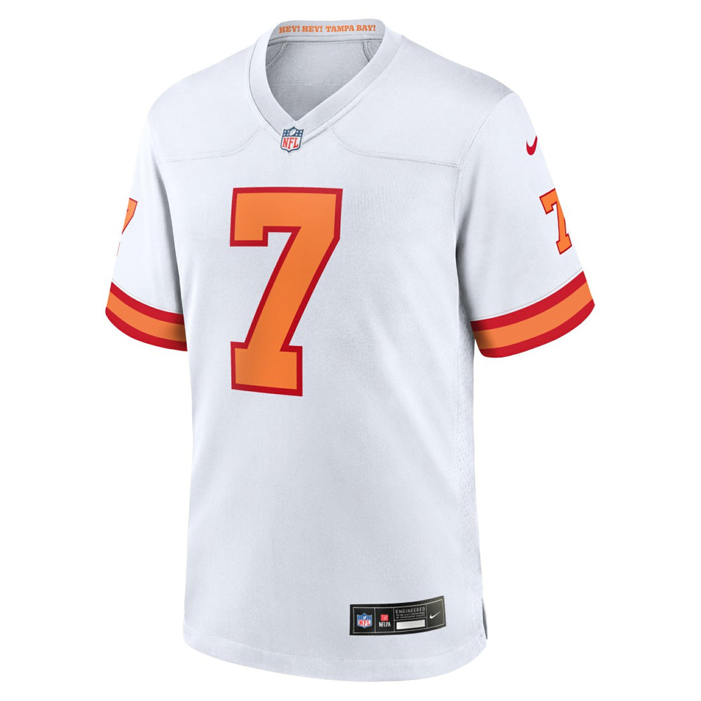 Bucky Irving '76 Tampa Bay Buccaneers Game Jersey - White Jerseys