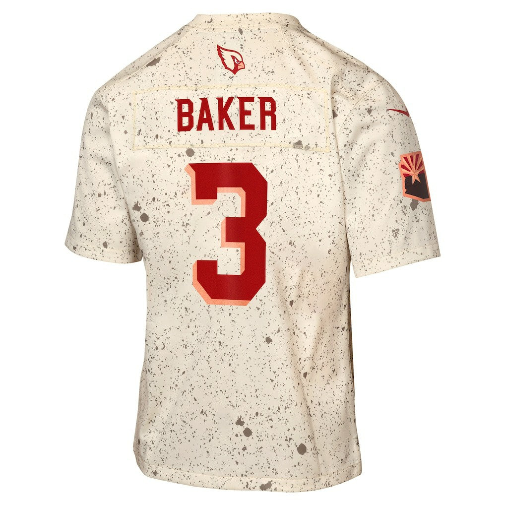 Budda Baker Arizona Cardinals Youth 2025 Rivalries Collection Game Jersey - Natural Jerseys