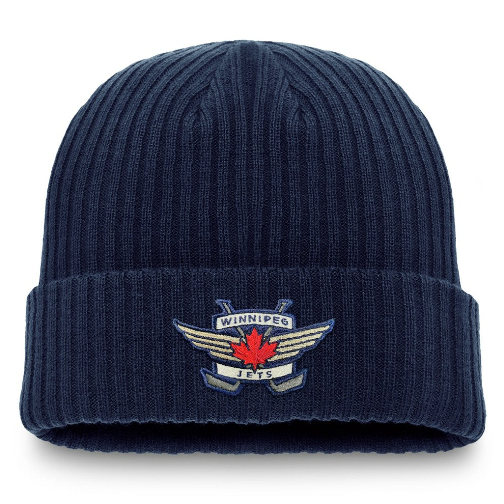 Winnipeg Jets Fanatics Component Cuffed Knit Hat - Navy | US 202682507