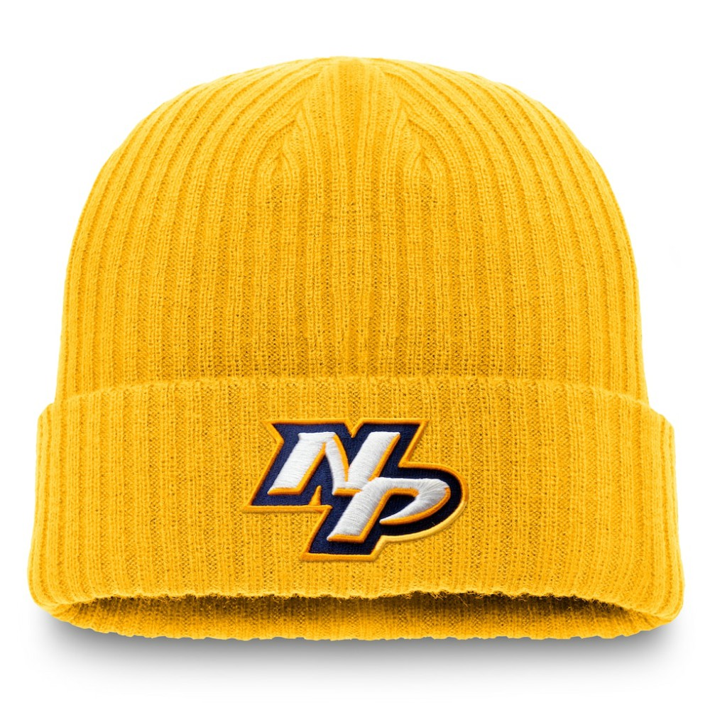 Nashville Predators Fanatics Component Cuffed Knit Hat - Gold | US 202682515