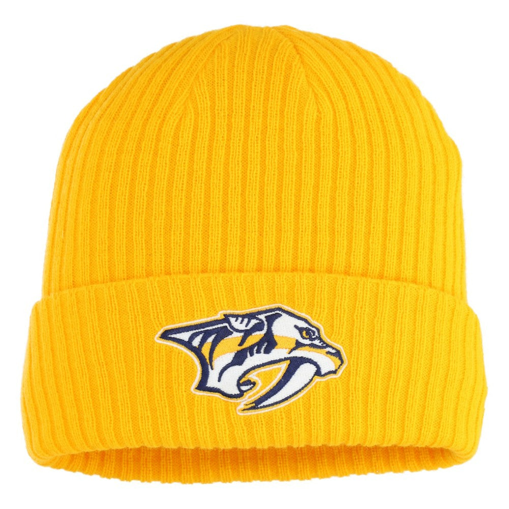 Nashville Predators Fanatics Logo Cuffed Knit Hat - Gold | US 202682524