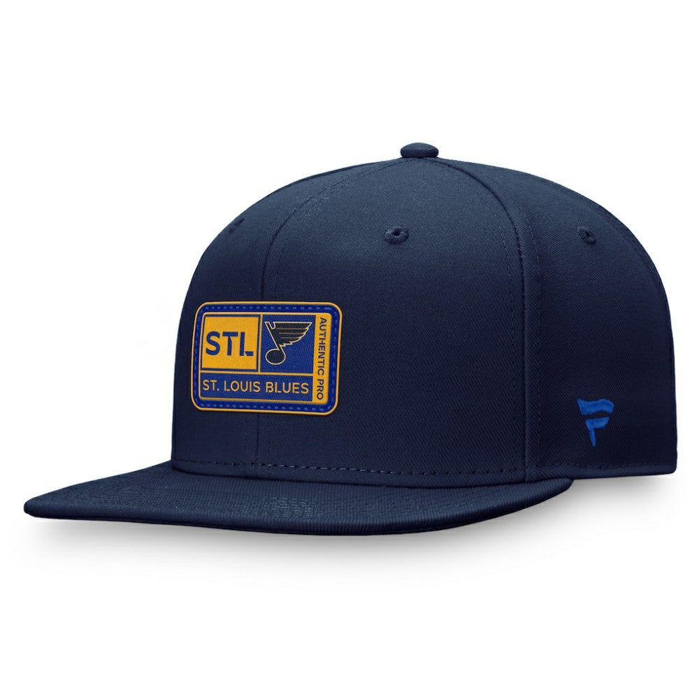 St. Louis Blues Fanatics Authentic Pro Training Camp Snapback Hat - Navy | US 202682622