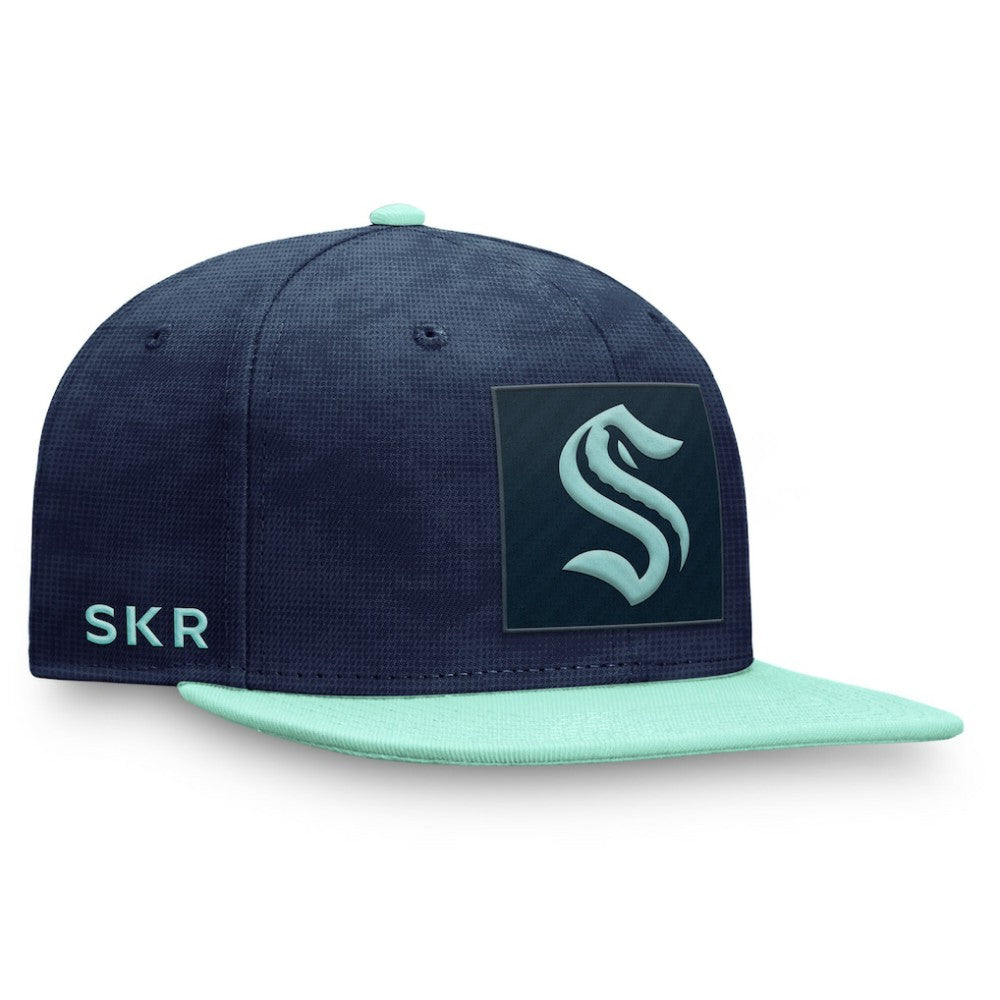 Seattle Kraken Fanatics Authentic Pro Rink Snapback Hat - Deep Sea Blue/Light Blue | US 202682652