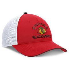 Chicago Blackhawks Fanatics Authentic Pro Rink Adjustable Trucker Hat - Red/White | US 202682669