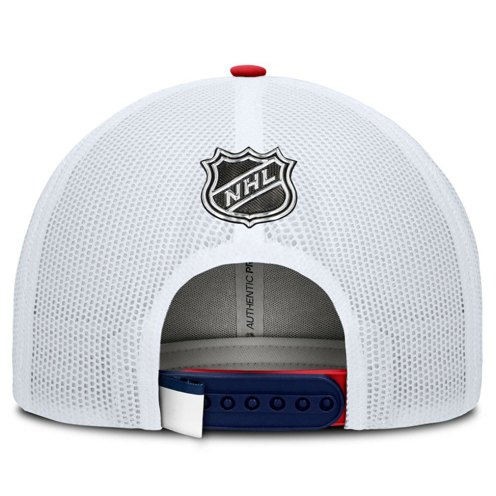 Washington Capitals Fanatics Authentic Pro Rink Adjustable Trucker Hat - Navy/White | US 202682671
