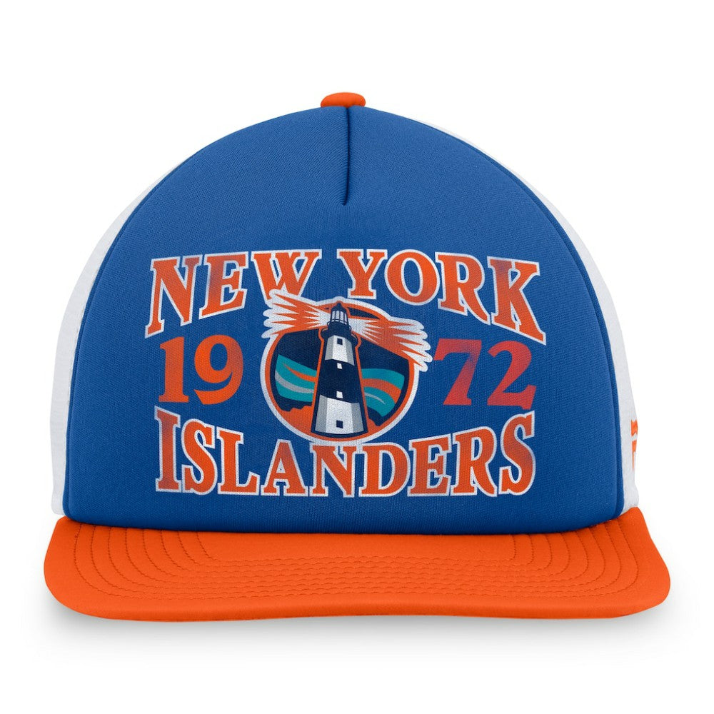 New York Islanders Fanatics Heritage Foam Front Adjustable Trucker Hat - Royal | US 202682798