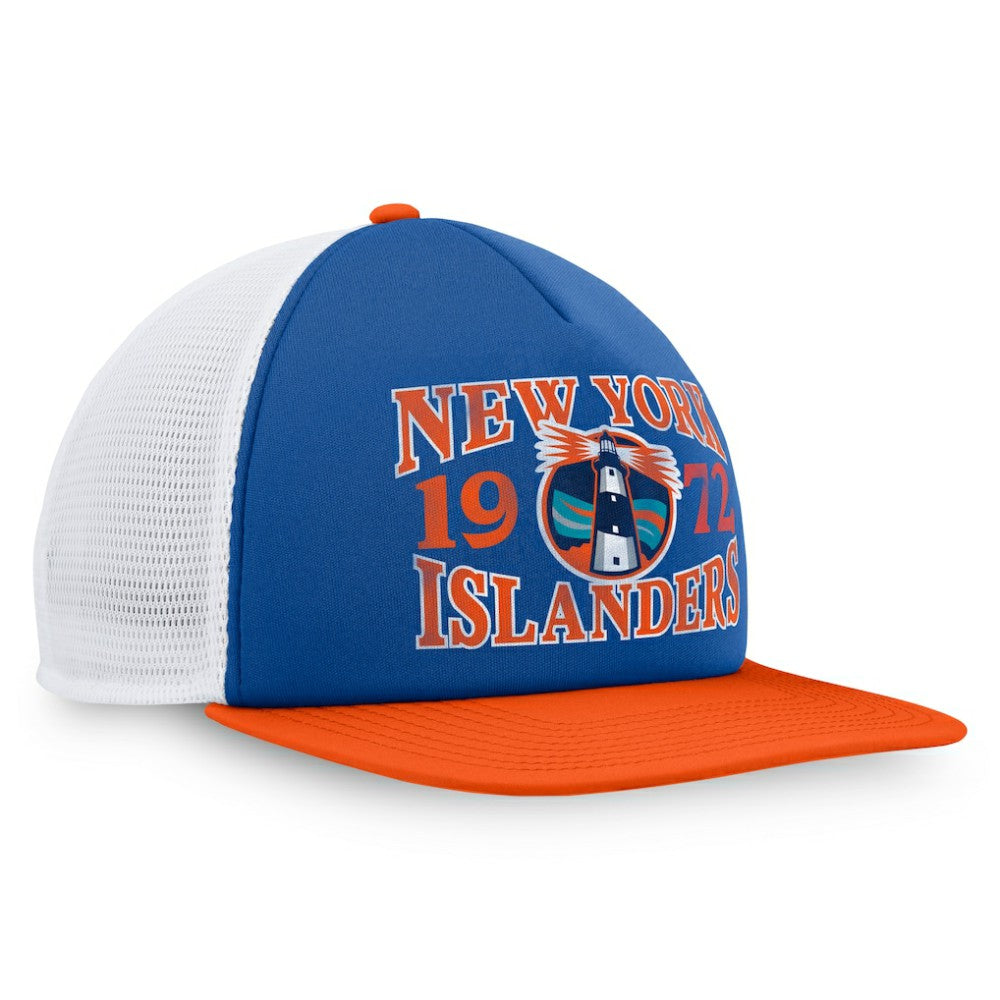 New York Islanders Fanatics Heritage Foam Front Adjustable Trucker Hat - Royal | US 202682798