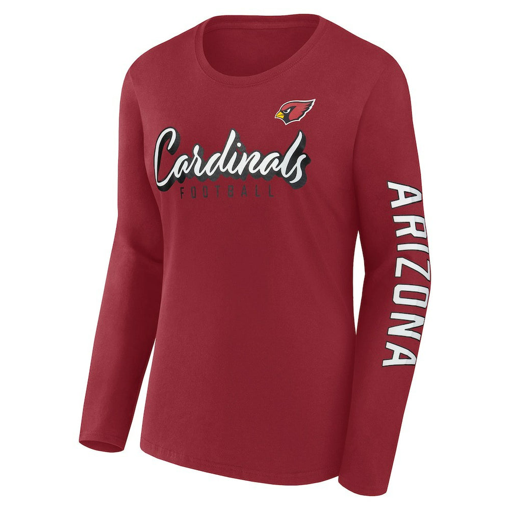 Arizona Cardinals Women's Cheerleader Long Sleeve T-Shirt - Cardinal T-shirts