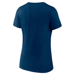 Seattle Kraken Fanatics Women's V-Neck T-Shirt - Deep Sea Blue | US 202683616