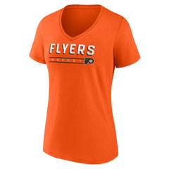 Philadelphia Flyers Fanatics Women's V-Neck T-Shirt - Orange | US 202683636