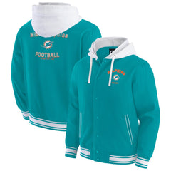 Miami Dolphins Darius Rucker Collection Full-Snap Hoodie Jacket - Aqua Hoodies