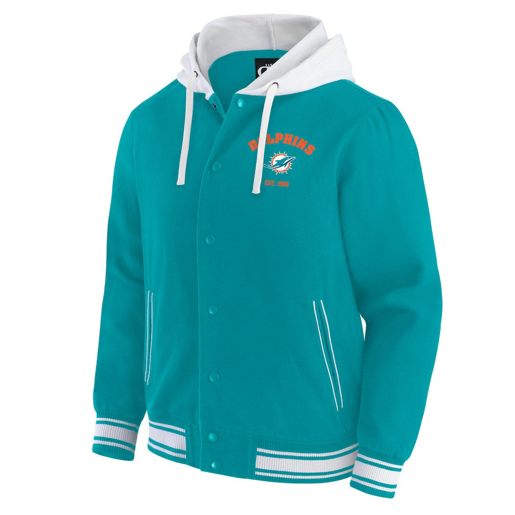 Miami Dolphins Darius Rucker Collection Full-Snap Hoodie Jacket - Aqua Hoodies