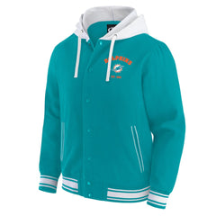 Miami Dolphins Darius Rucker Collection Full-Snap Hoodie Jacket - Aqua Hoodies