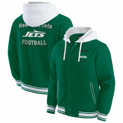 New York Jets Darius Rucker Collection Full-Snap Hoodie Jacket - Green Hoodies