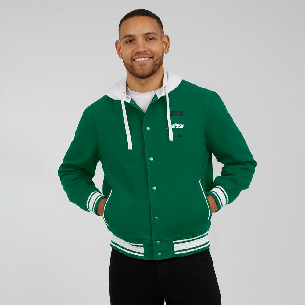 New York Jets Darius Rucker Collection Full-Snap Hoodie Jacket - Green Hoodies