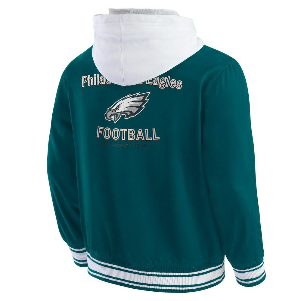 Philadelphia Eagles Darius Rucker Collection Full-Snap Hoodie Jacket - Midnight Green Hoodies