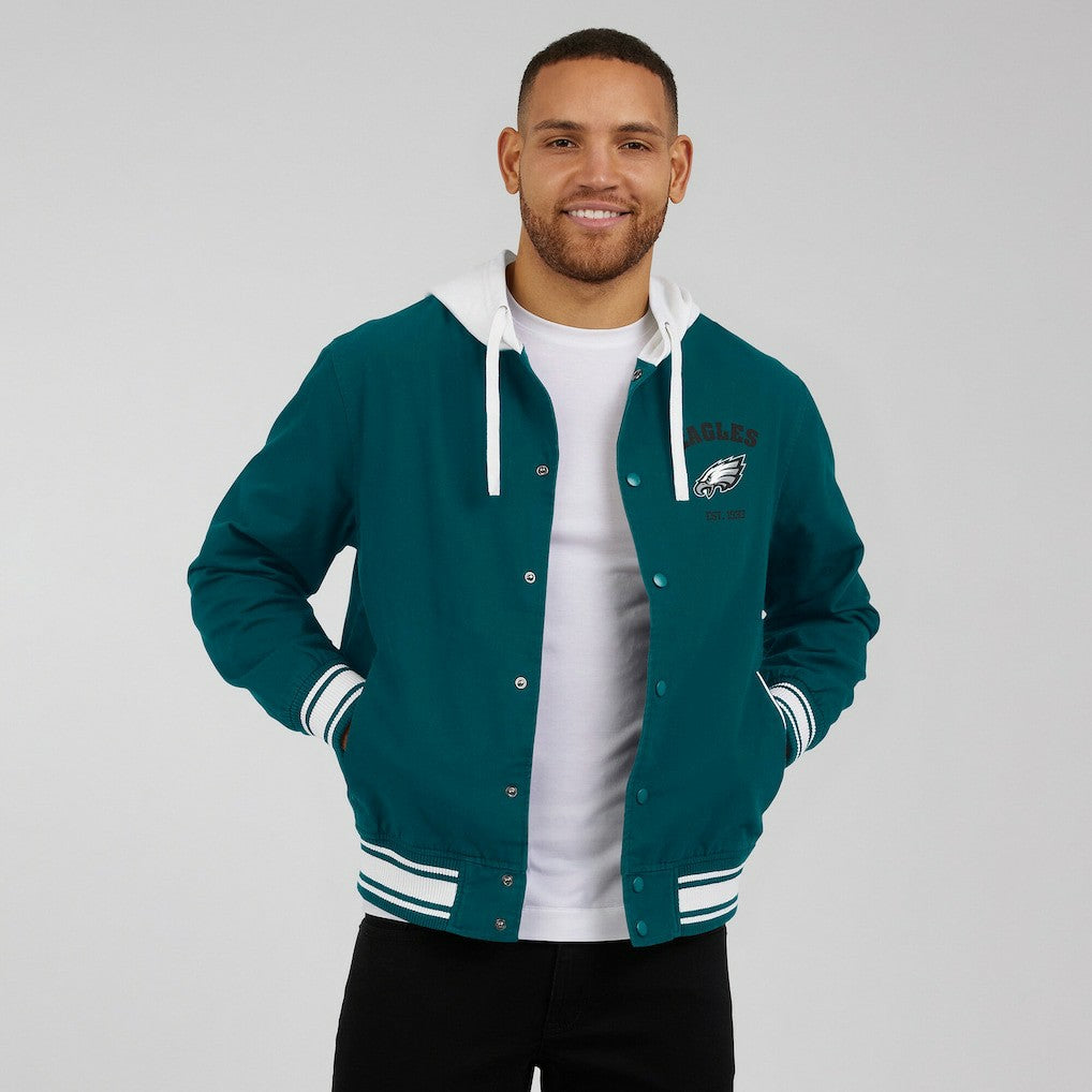 Philadelphia Eagles Darius Rucker Collection Full-Snap Hoodie Jacket - Midnight Green Hoodies
