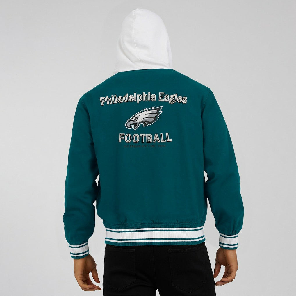 Philadelphia Eagles Darius Rucker Collection Full-Snap Hoodie Jacket - Midnight Green Hoodies