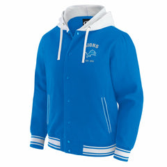 Detroit Lions Darius Rucker Collection Full-Snap Hoodie Jacket - Blue Hoodies