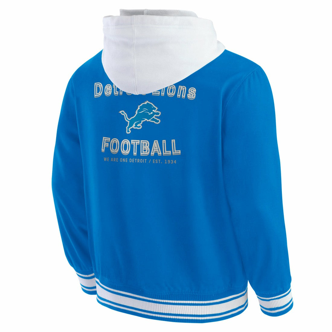 Detroit Lions Darius Rucker Collection Full-Snap Hoodie Jacket - Blue Hoodies