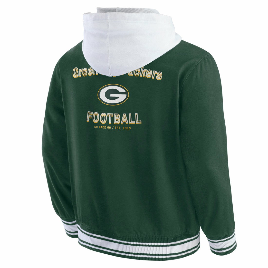Green Bay Packers Darius Rucker Collection Full-Snap Hoodie Jacket - Green Hoodies