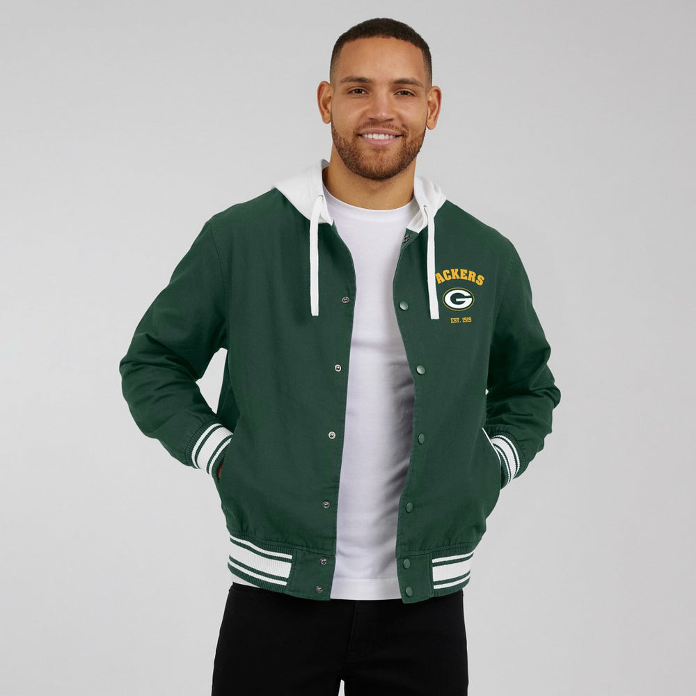 Green Bay Packers Darius Rucker Collection Full-Snap Hoodie Jacket - Green Hoodies