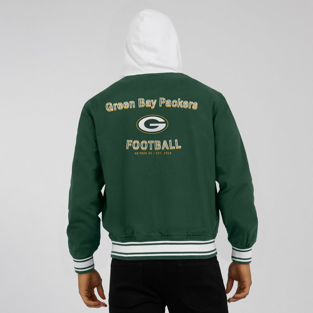 Green Bay Packers Darius Rucker Collection Full-Snap Hoodie Jacket - Green Hoodies
