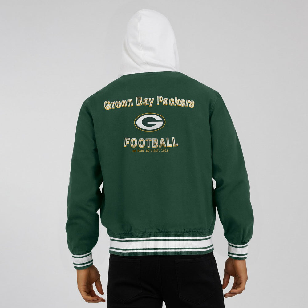 Green Bay Packers Darius Rucker Collection Full-Snap Hoodie Jacket - Green Hoodies