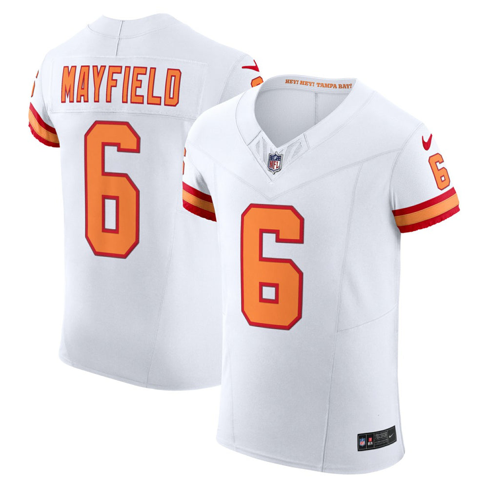 Baker Mayfield Tampa Bay Buccaneers The '76 Jersey Vapor F.U.S.E. Elite Jersey - White Jerseys
