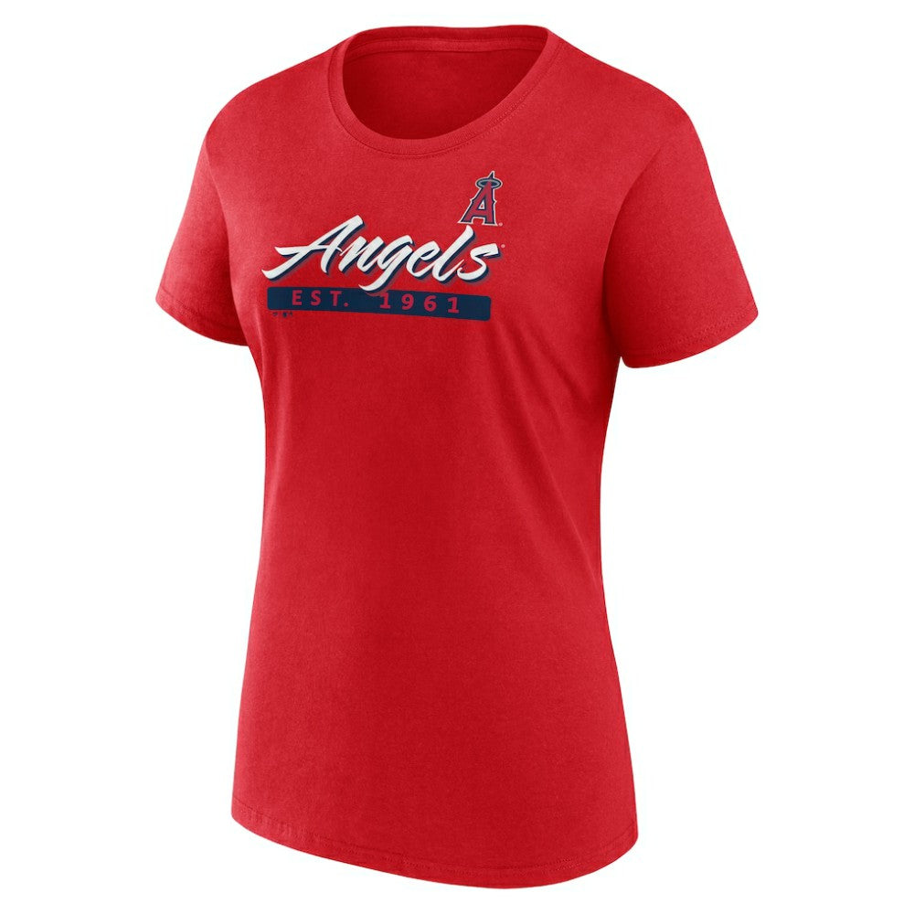 Los Angeles Angels Fanatics Women's Risk T-Shirt - Red T-shirts