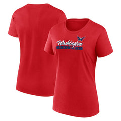 Washington Capitals Fanatics Women's Risk Cotton T-Shirt - Red | US 202683899